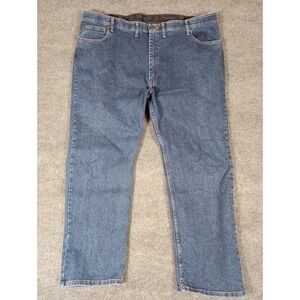 Wrangler Men's Premium Regular Fit Blue Jeans Size 46X30 Medium Wash